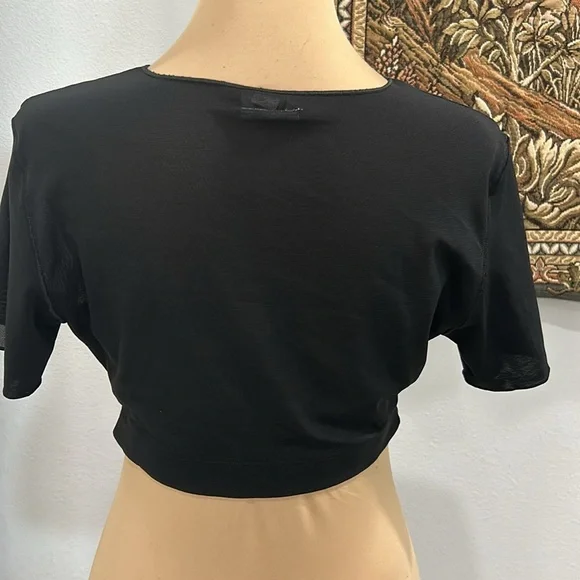 Yitty Mesh Me Black Crop Top. Size XL (749Ii) - Picture 8 of 17